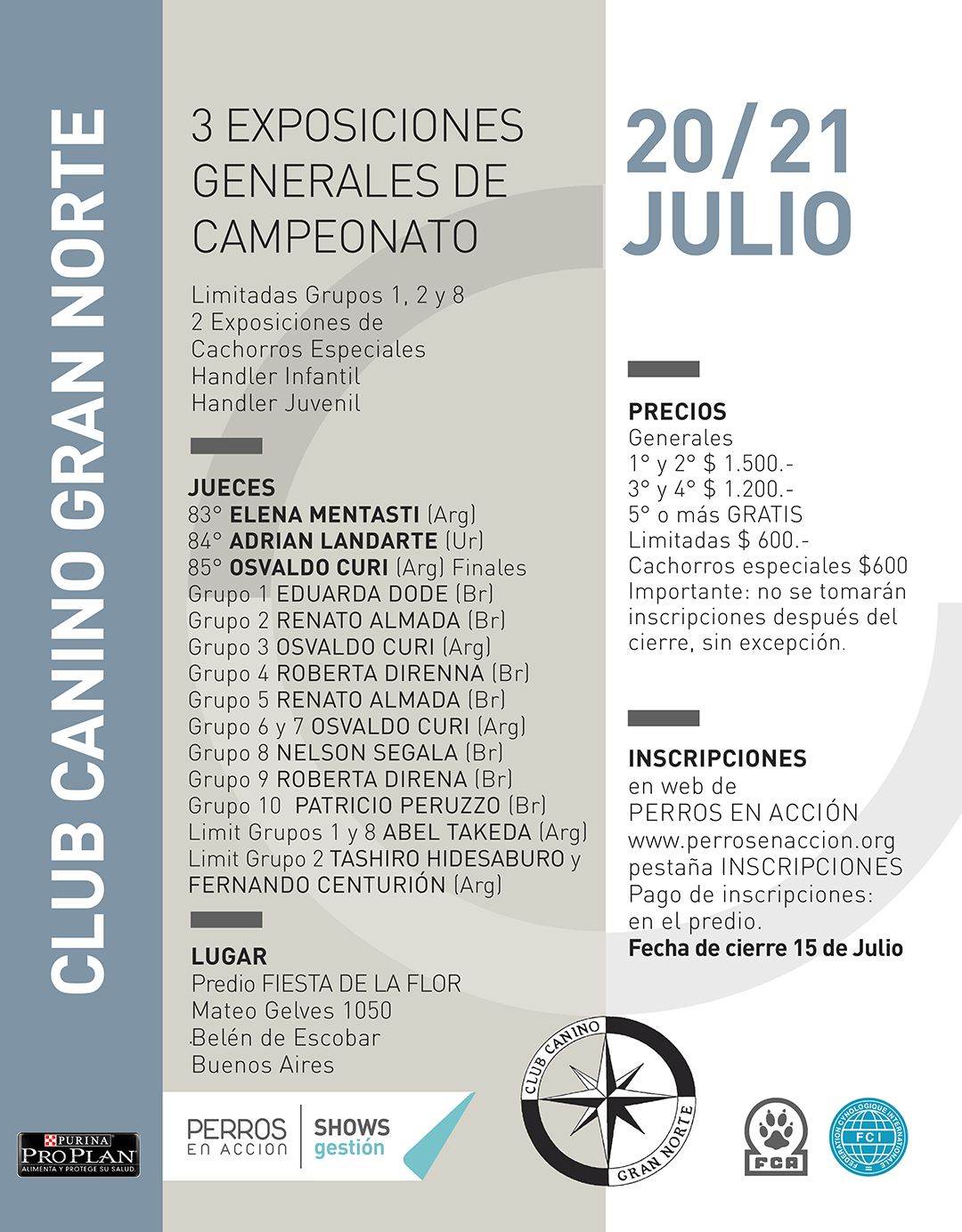 [GRAN NORTE] Graìfica JULIO 2019 afiche fca